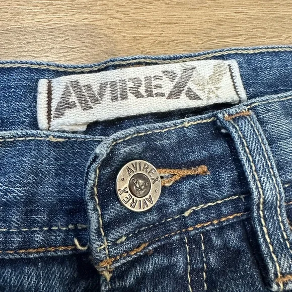 Avirex Men’s Relaxed Fit Jeans Sz 30 – Distressed Vintage Y2K Style - Picture 8 of 15
